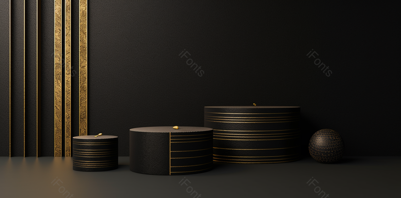 黑色的电商背景海报设计素材高清图片黑金色展台,高清,摄影图,摄影图片,图片大全,摄影图免费下载